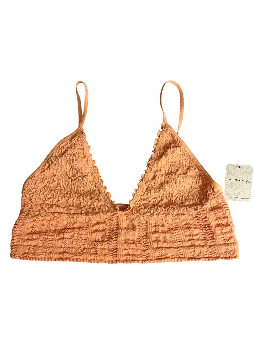 Free People Heirloom Seamless Longline V-Neck Bralette L/XL NEW - Picture 4 of 10